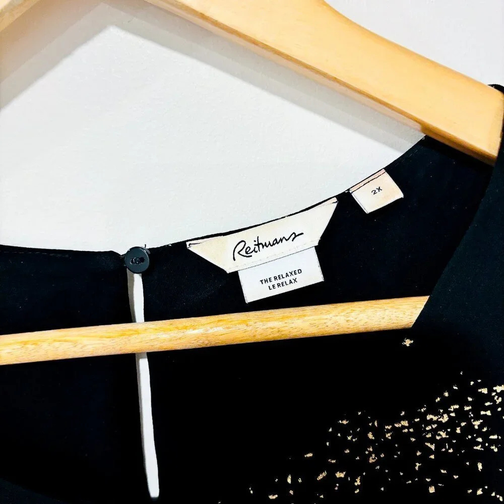 REITMANS‎ Black and gold  tank top - Picture 5 of 8